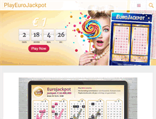 Tablet Screenshot of playeurojackpot.com